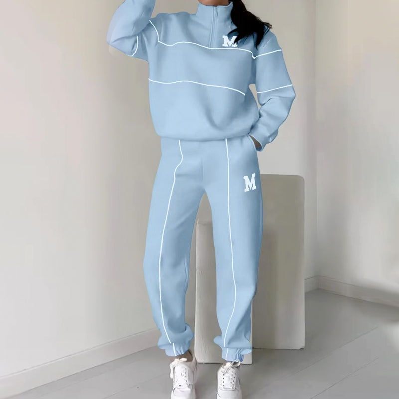 Rilena – 2-teiliges Sweatshirt-Set mit Seitenstreifen