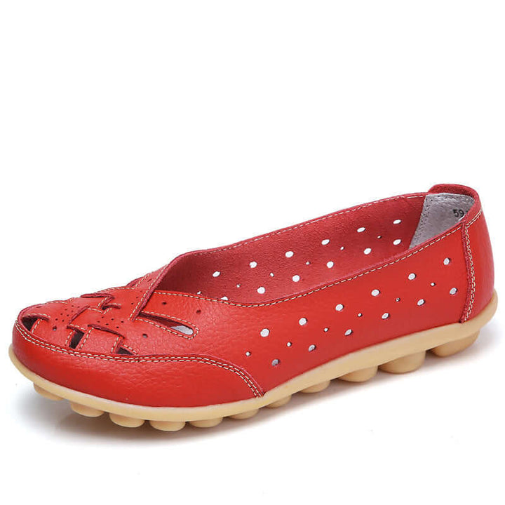 Nevara – Gel-dämpfende Lederschuhe mit Sohle