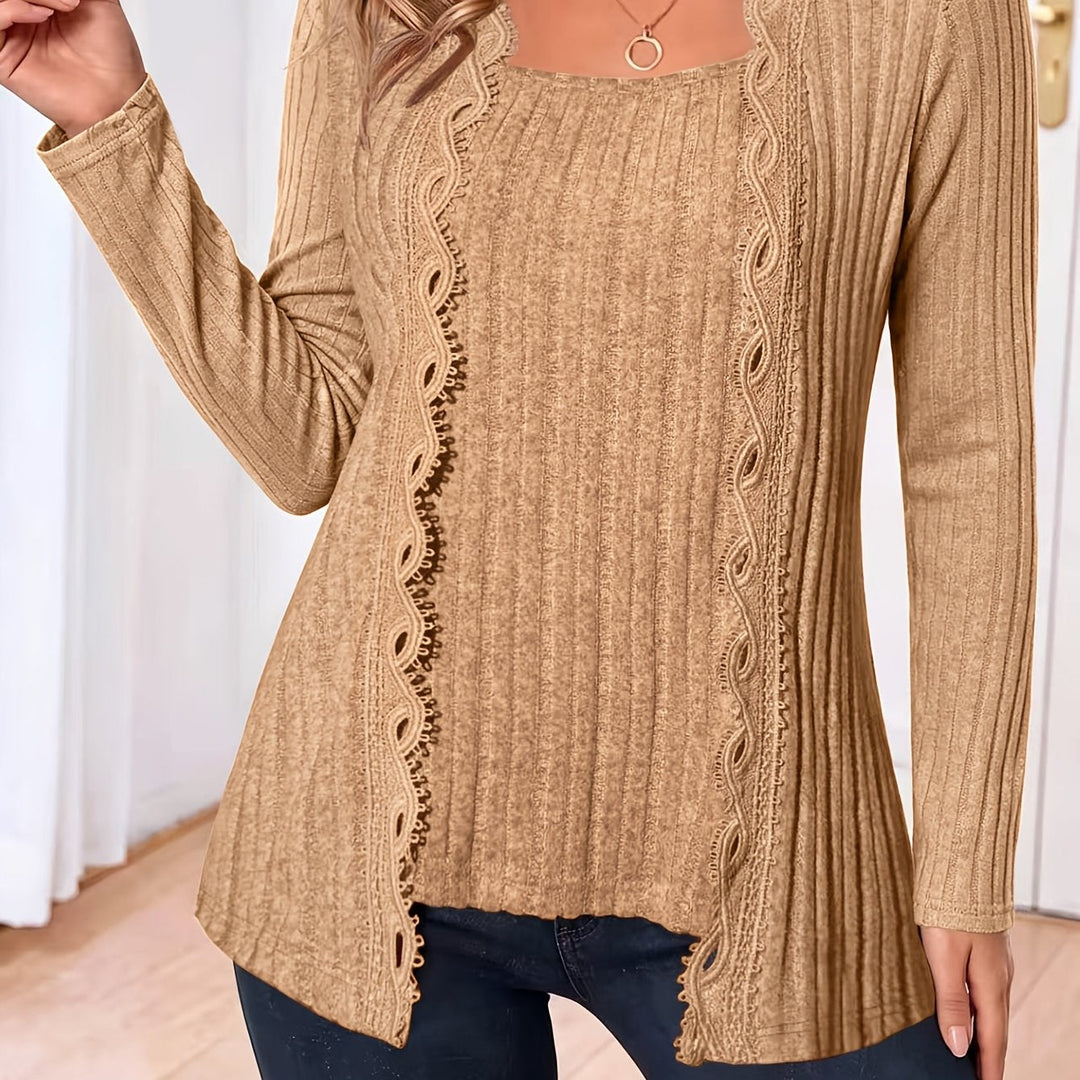 Zirela – Lagenlook Stretch-Stricktop