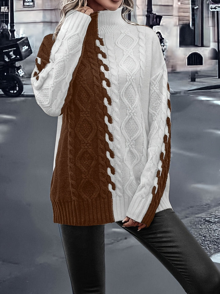 Vesina – Hochgeschlossener Strickpullover