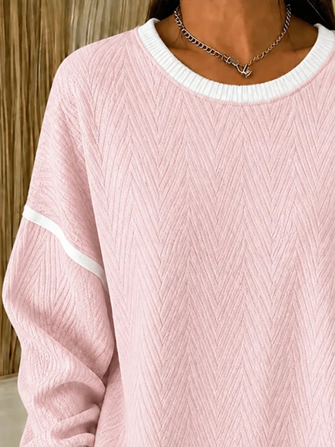 Mevara – strukturierter Baumwollpullover