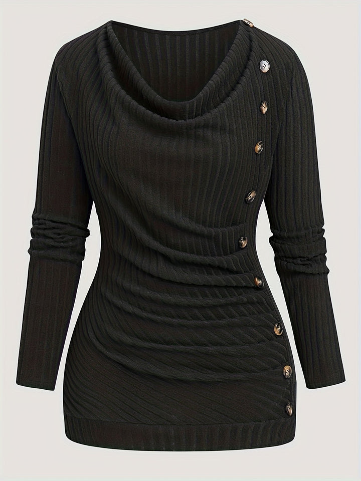 Solyne – Stricktop mit Rundhalsausschnitt