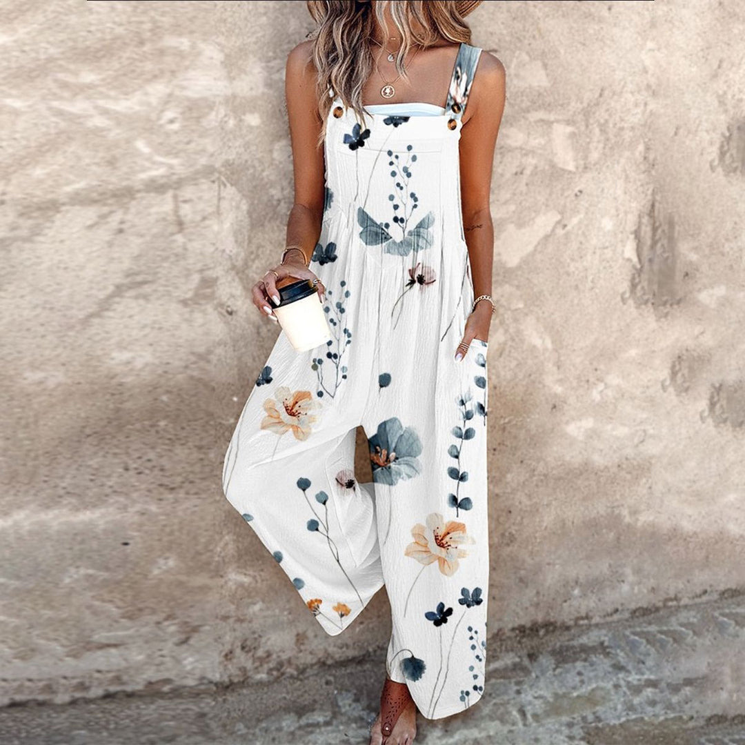 Tivara – Bedruckter Jumpsuit mit weitem Bein