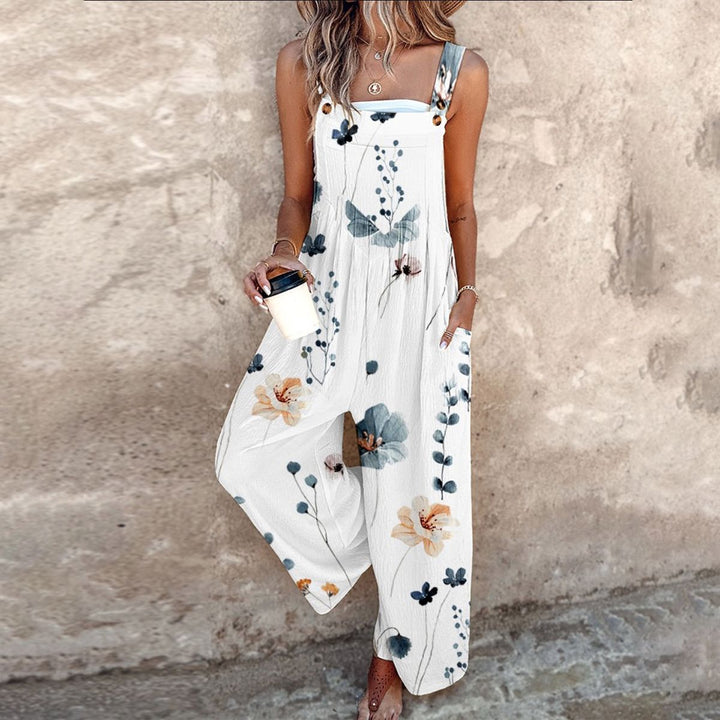 Tivara – Bedruckter Jumpsuit mit weitem Bein