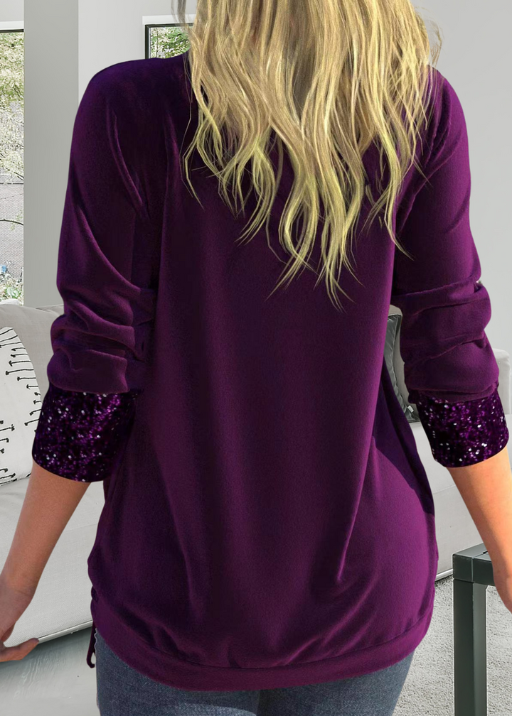 Rivena – Zweiteiliges Pailletten-Top-Set