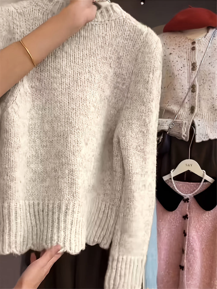 Rilena – Ein-Knopf-Strickjacke