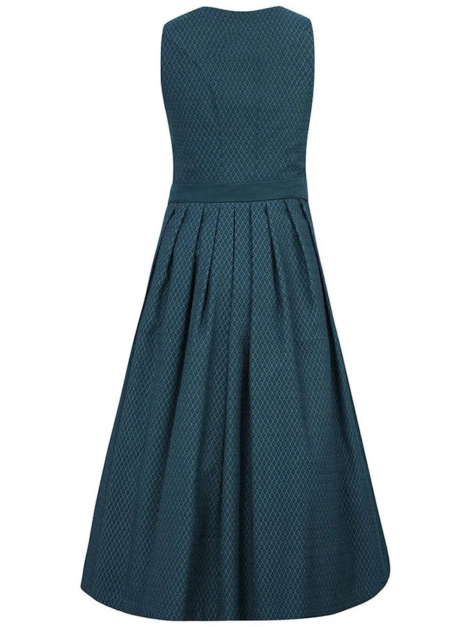 Solira – Jacquardkleid mit Bogenkante vorn