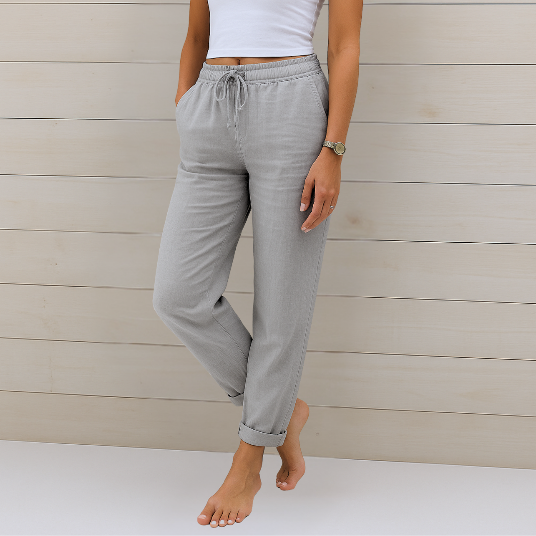Nivara – Leinenhose mit elastischem Bund