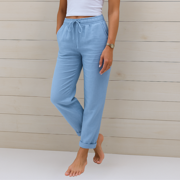 Nivara – Leinenhose mit elastischem Bund