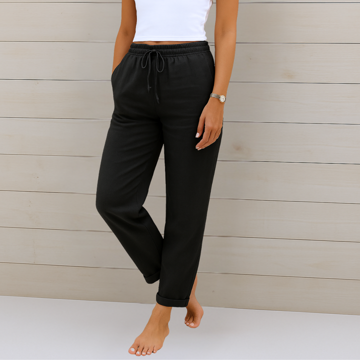 Nivara – Leinenhose mit elastischem Bund