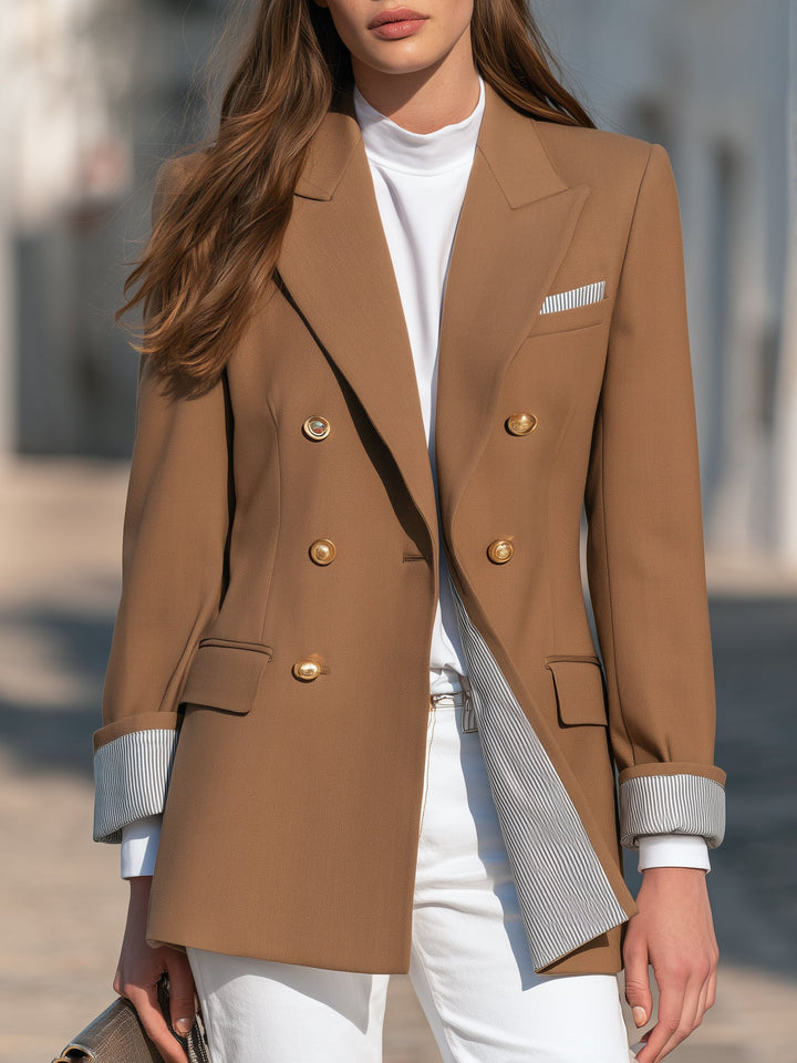 Jasine – doppelreihiger gewebter Blazer