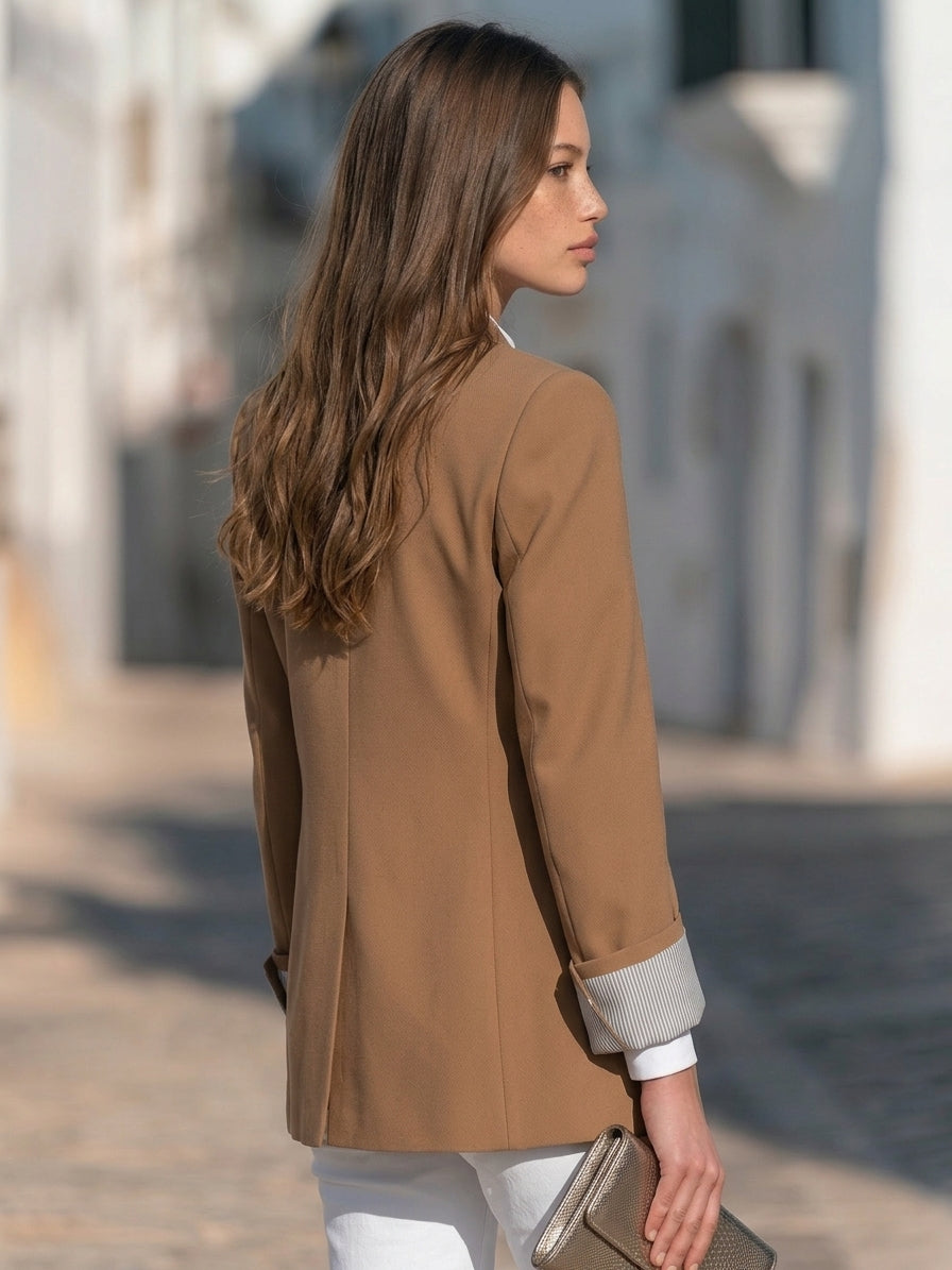 Jasine – doppelreihiger gewebter Blazer