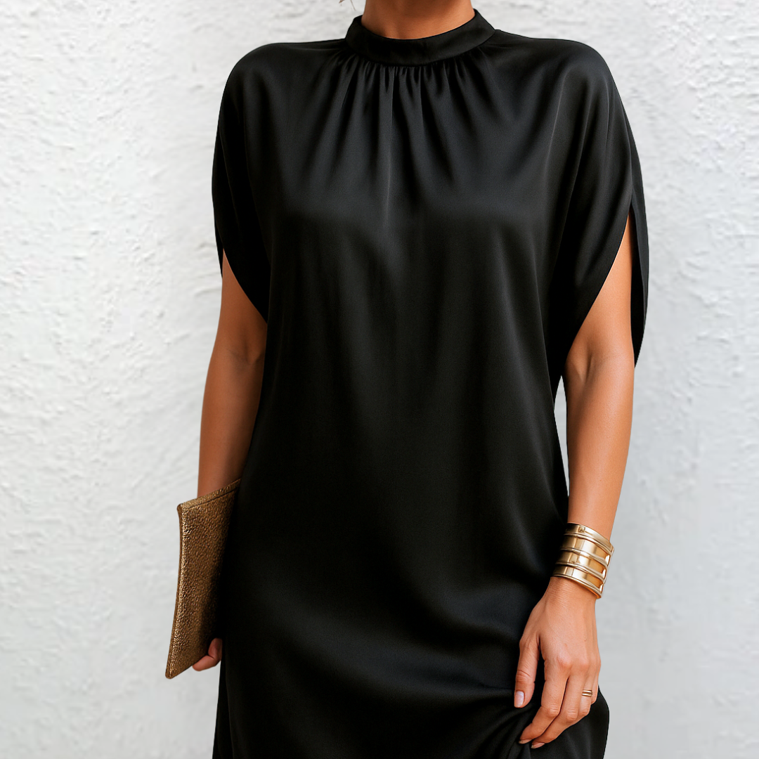 Zavena – Gerade geschnittenes Webkleid