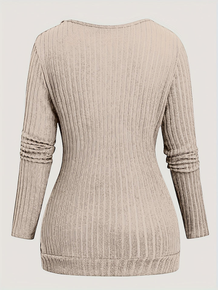 Solyne – Stricktop mit Rundhalsausschnitt