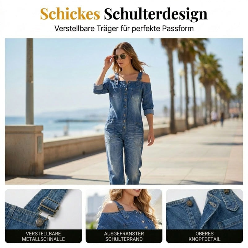 Elyra – weit geschnittener gewebter Jumpsuit