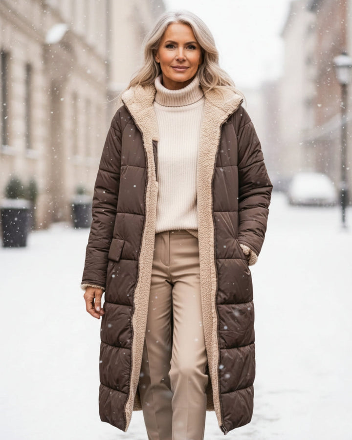 Arlise – Wendemantel mit Sherpa-Futter