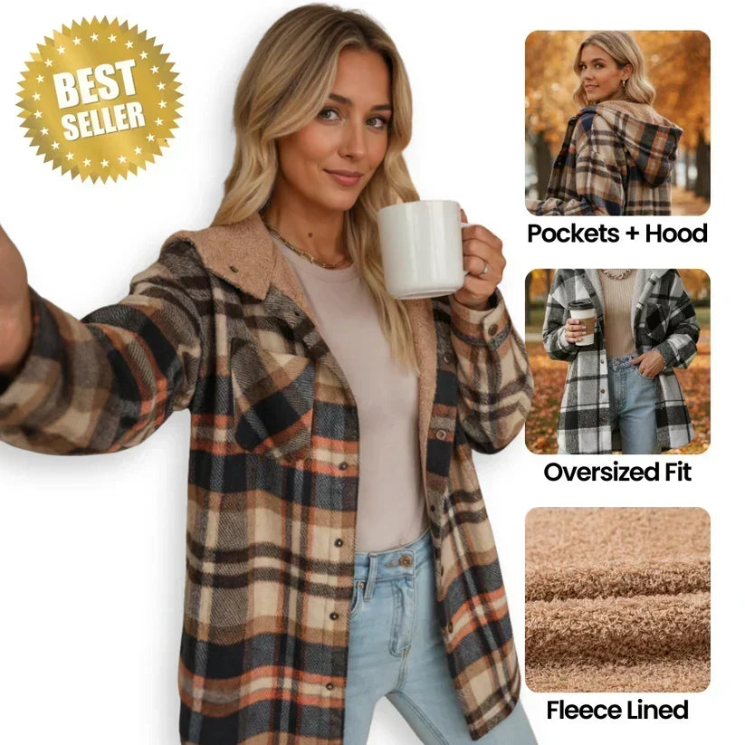 Nivara – Kapuzen-Flanelljacke