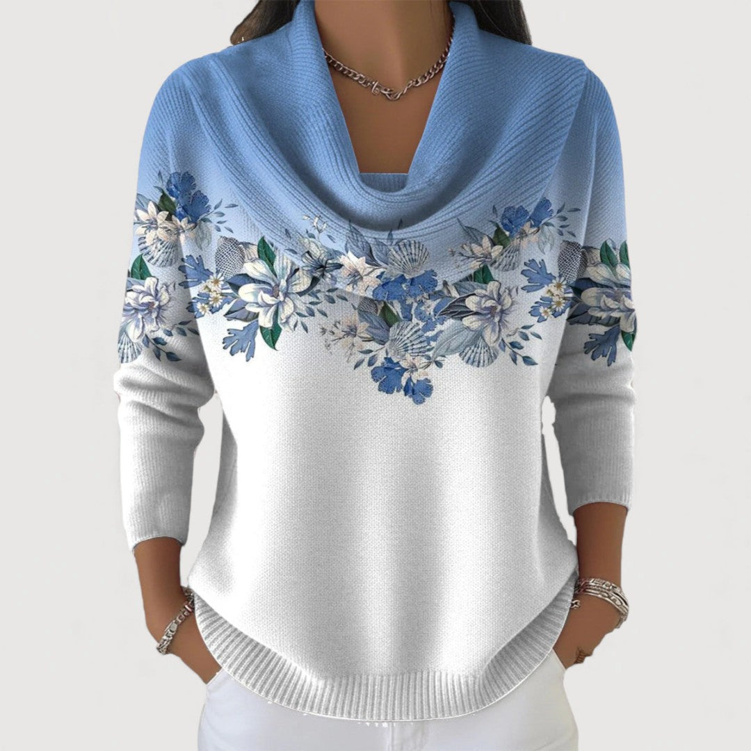 Selora – Hochkragen-Baumwollstrickpullover