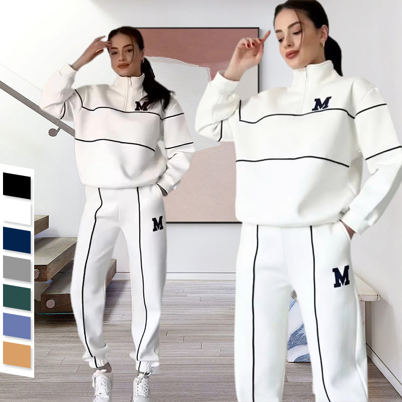 Rilena – 2-teiliges Sweatshirt-Set mit Seitenstreifen