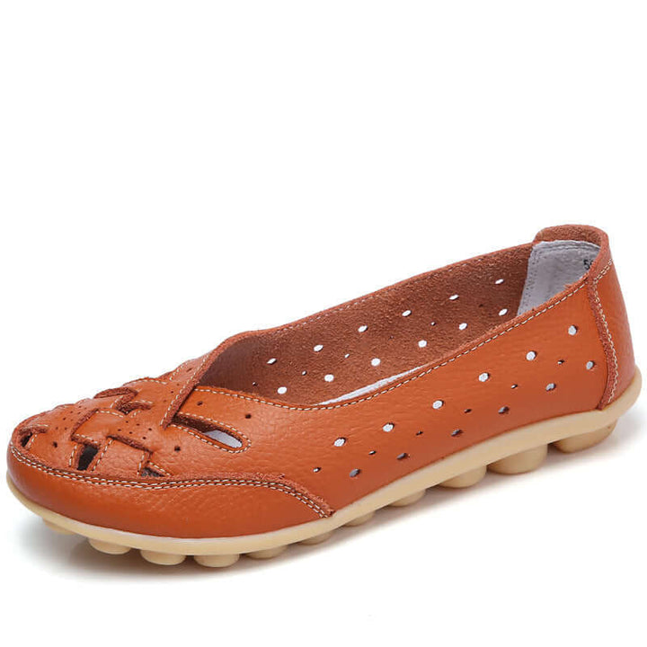 Nevara – Gel-dämpfende Lederschuhe mit Sohle