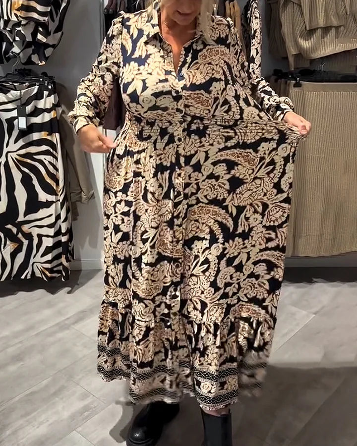 Naliri – Hemdblusenkleid mit floralem Druck