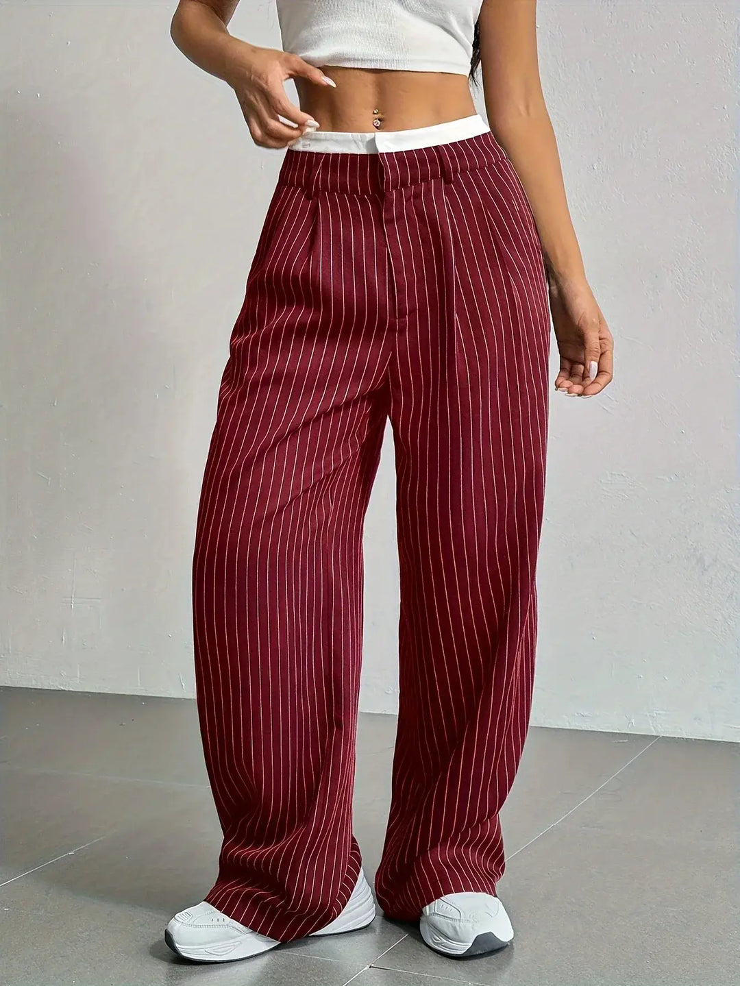 Anevia – hoch taillierte Streifenhose