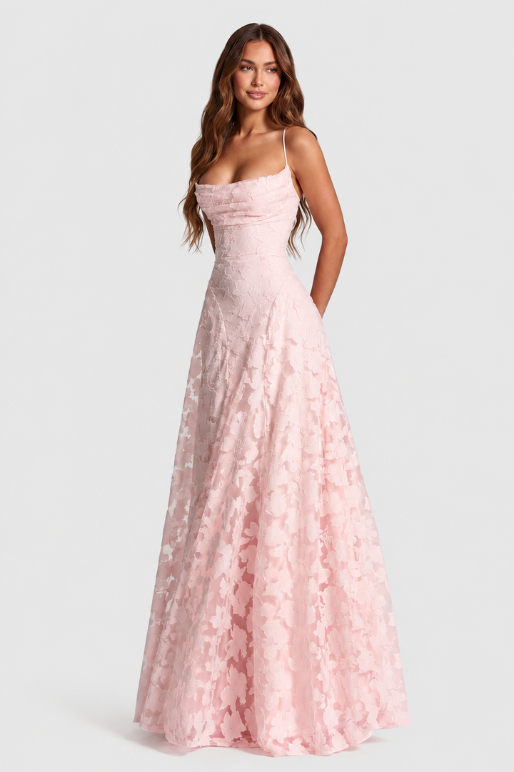 Nerila – erhabenes Blumenspitzenkleid