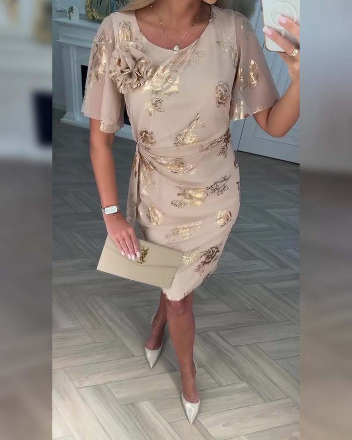 Renali – Kleid aus Baumwollmischung mit Knöpfen