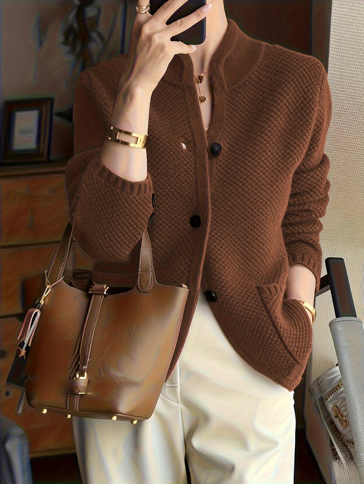 Avenya – Stehkragen-Strickpullover