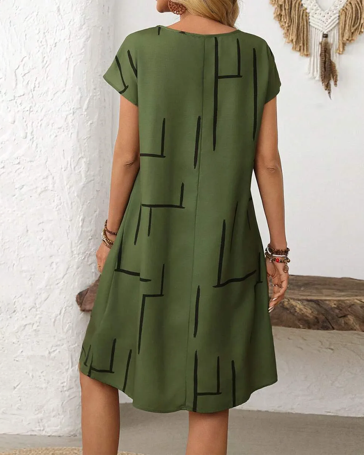 Virela – Lässiges Leinen-Langkleid