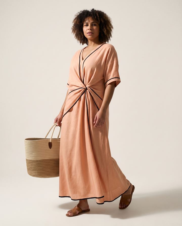 Shaped-Waist Midi Dress