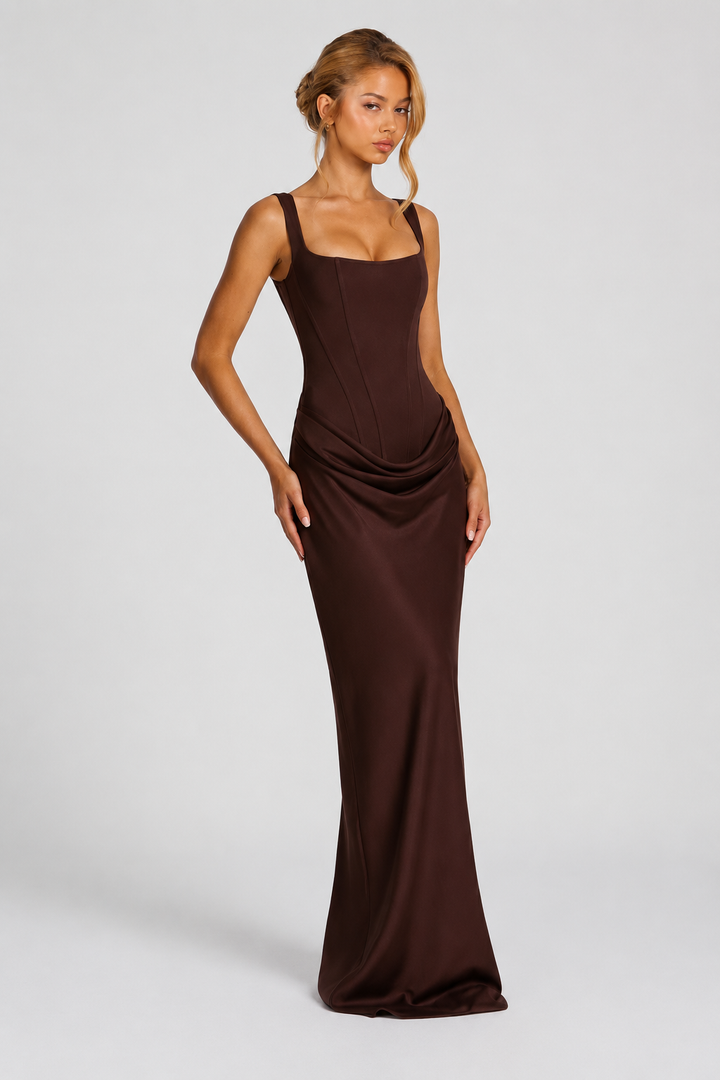 Rheva – bodenlanges Korsettkleid