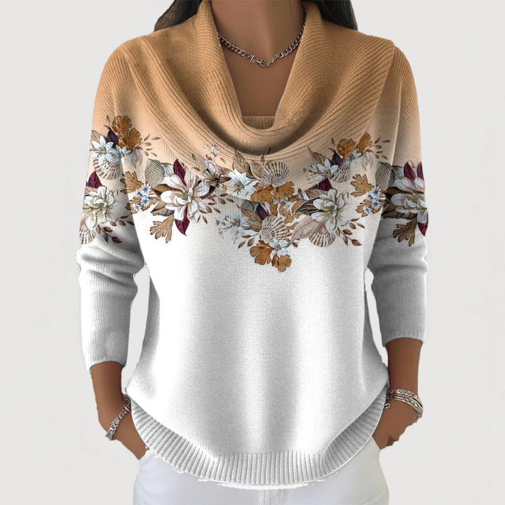 Selora – Hochkragen-Baumwollstrickpullover