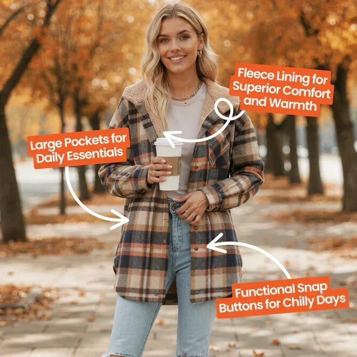Nivara – Kapuzen-Flanelljacke