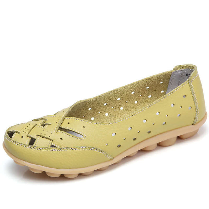 Nevara – Gel-dämpfende Lederschuhe mit Sohle