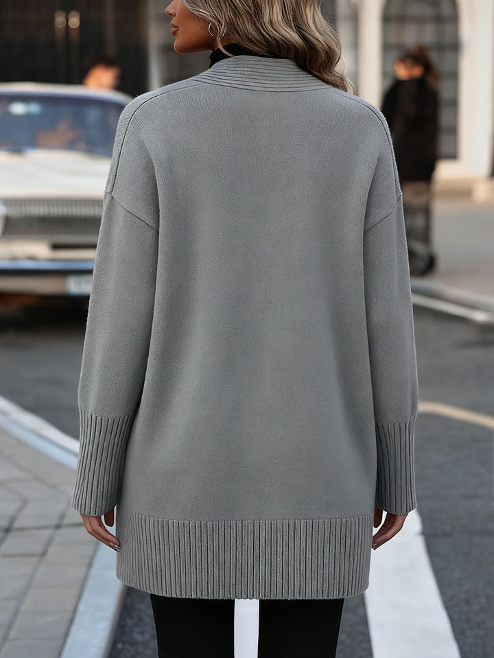 Navira – Gerippte Strickjacke
