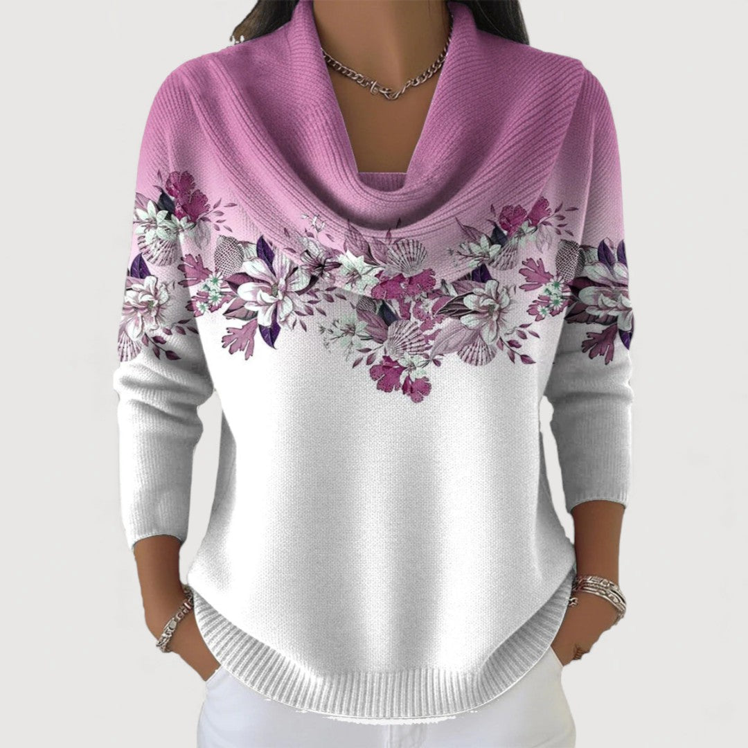 Selora – Hochkragen-Baumwollstrickpullover