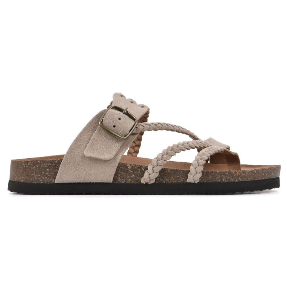 Selira – Geflochtene Wildledersandalen