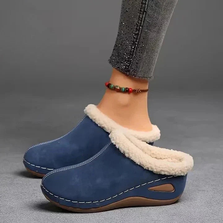 Mireva – Sandalen mit breiter Zehenpartie und Fellfutter