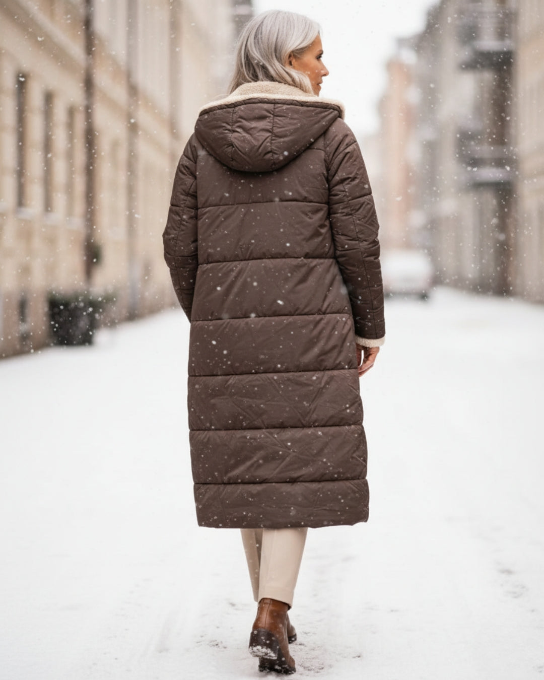 Arlise – Wendemantel mit Sherpa-Futter