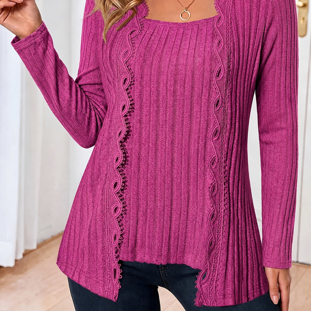 Zirela – Lagenlook Stretch-Stricktop