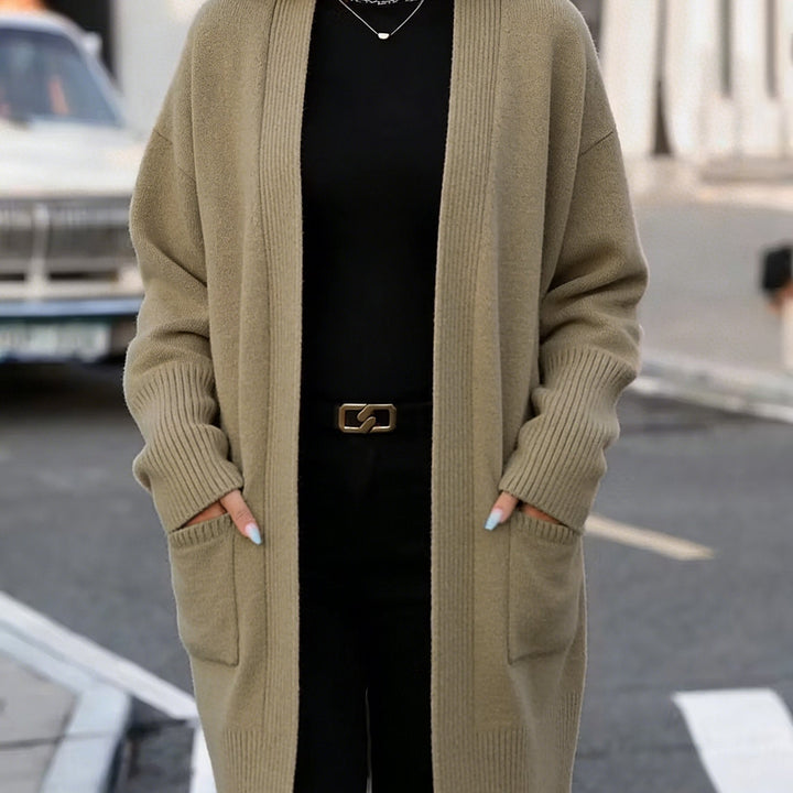 Navira – Gerippte Strickjacke