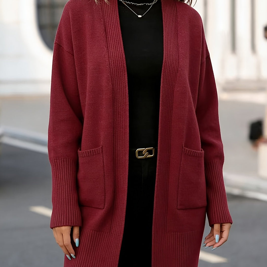 Navira – Gerippte Strickjacke