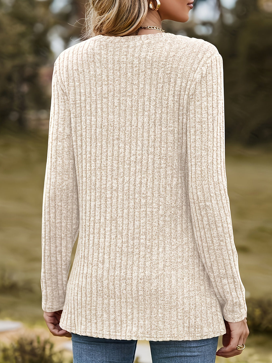 Mevara – Herzmuster-Rippstricktop