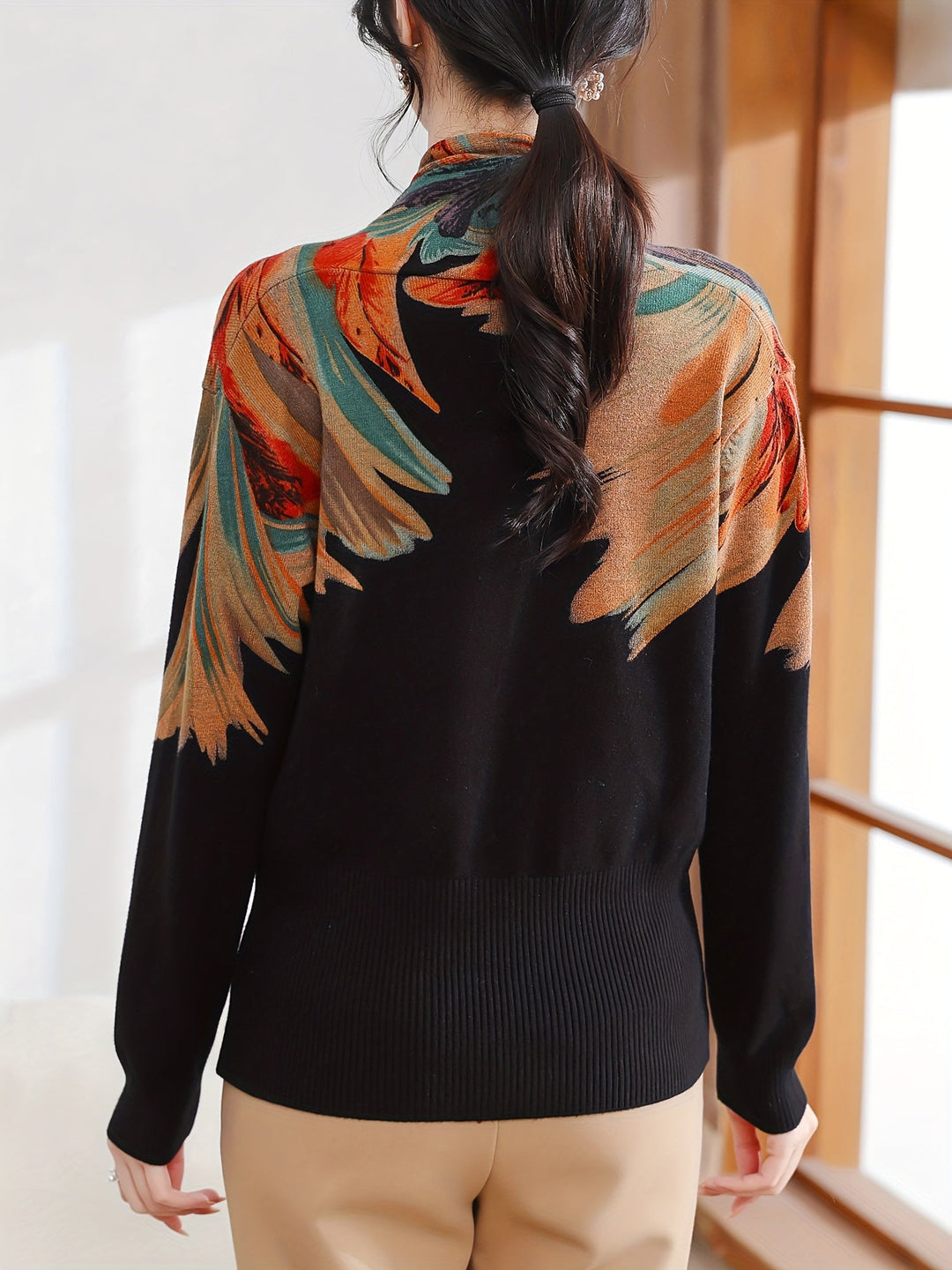 Rilena – strassbesetzter Viskose-Strickpullover