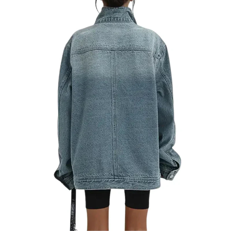 Tevara – Asymmetrische doppelreihige Webjacke