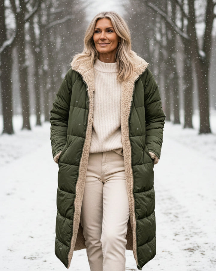 Arlise – Wendemantel mit Sherpa-Futter
