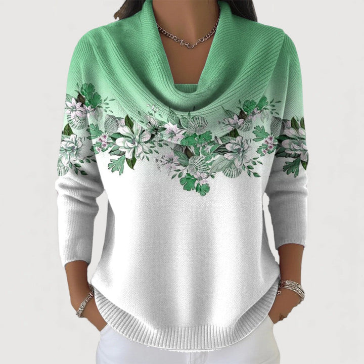 Selora – Hochkragen-Baumwollstrickpullover