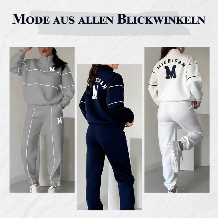 Rilena – 2-teiliges Sweatshirt-Set mit Seitenstreifen
