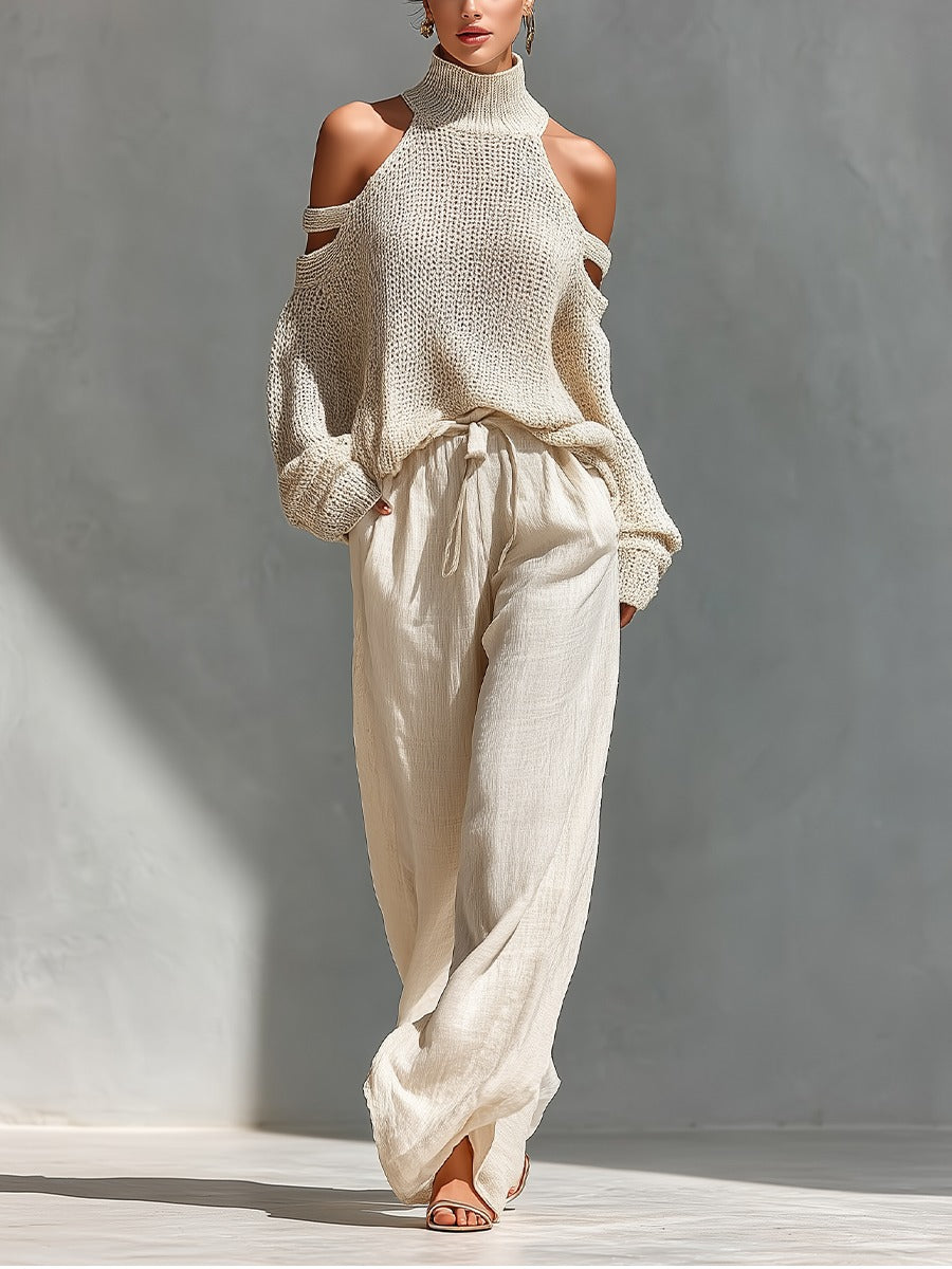 Mireva – Strickset mit weitem Bein